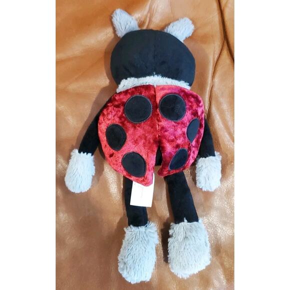 12 In Animal Adventure Lady Bug Ladybug Stuffed Animal Plush Embroidered Eyes - Picture 3 of 7
